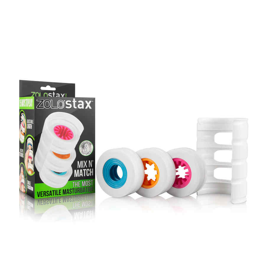 Náhled produktu Masturbátor s výměnými texturami Zolo Stax Mix N Match