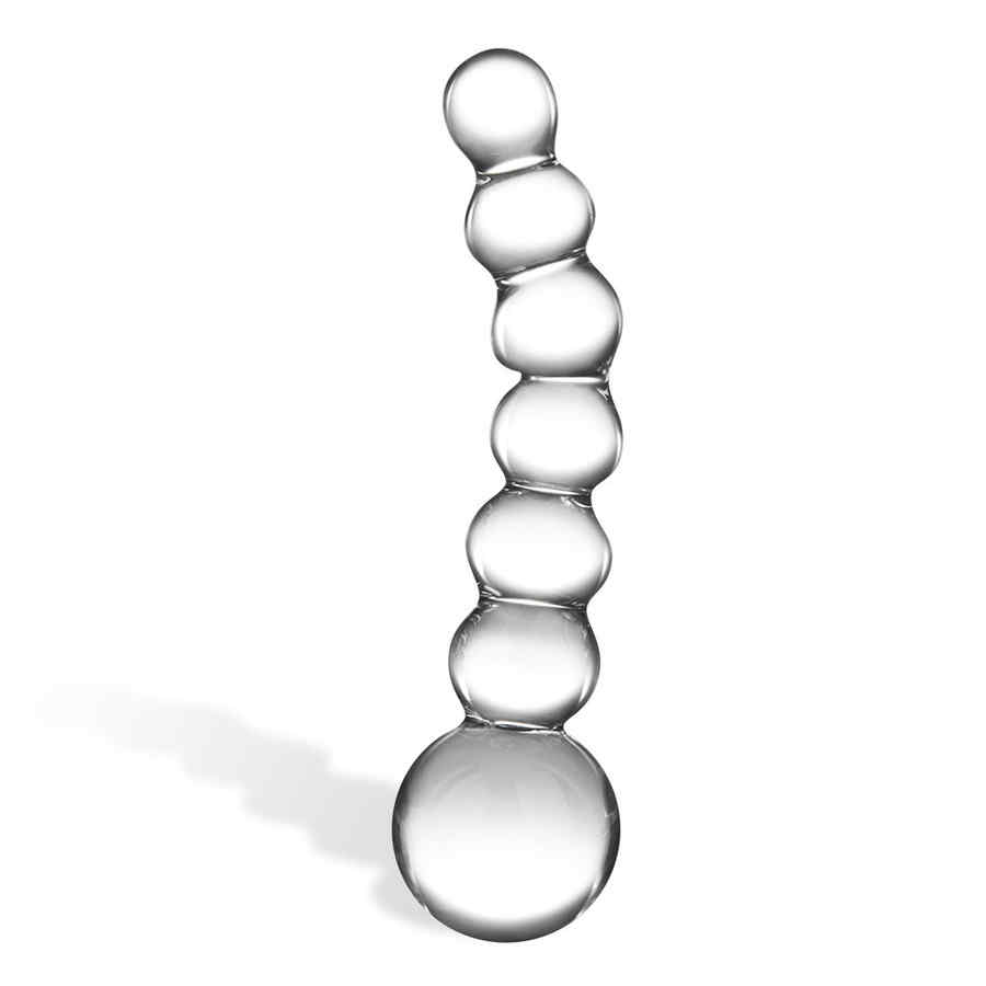 Náhled produktu Zakřivené skleněné dildo Glas Curved Glass Beaded