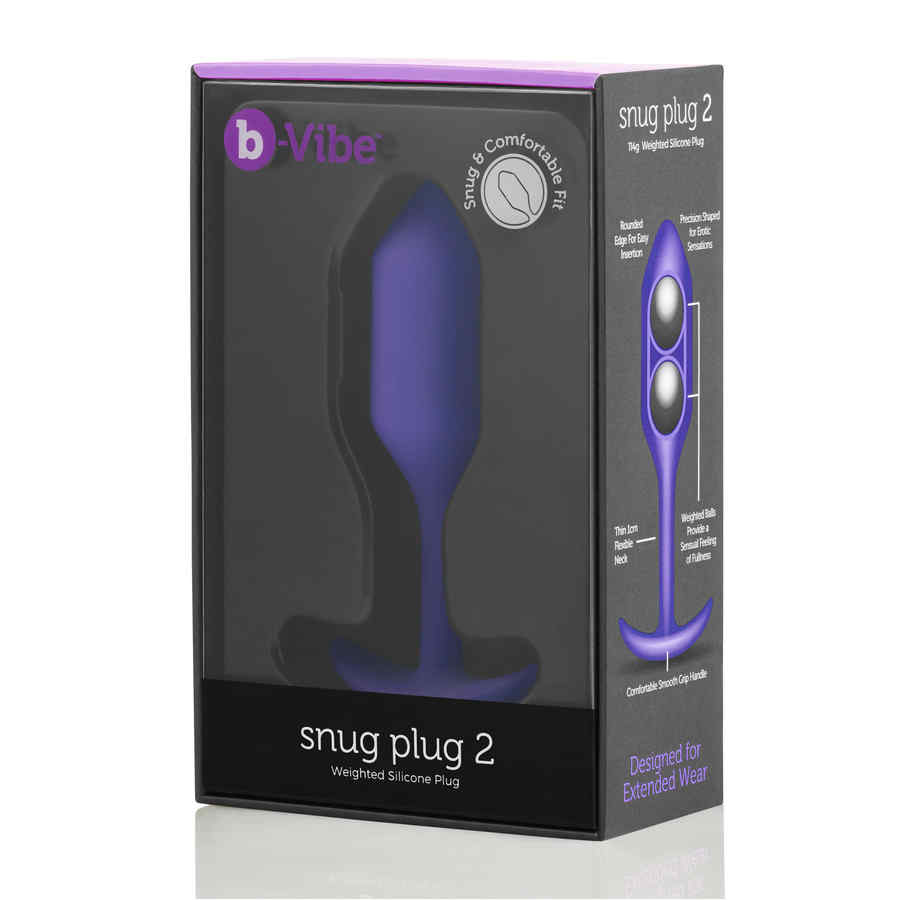 Náhled produktu Anální kolík B-Vibe Snug Plug 2, fialová