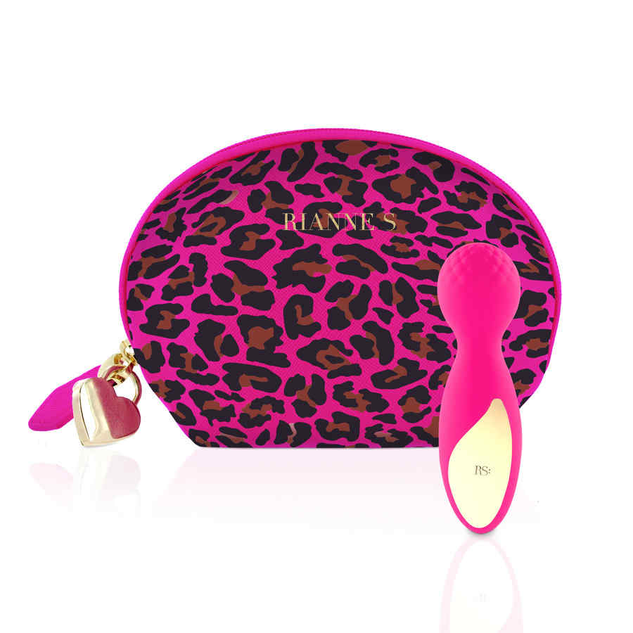 Náhled produktu Mini masážní hlavice Rianne S Essentials Lovely Leopard, růžová