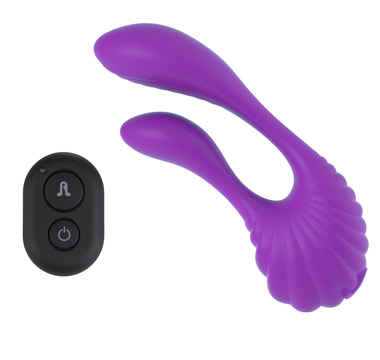 Náhled produktu Párový vibrátor pro dvojitou penetraci s dálkovým ovládáním Adrien Lastic Couple Secrets, fialová