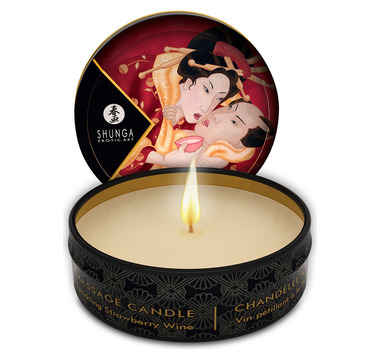 Náhled produktu Shunga - Romance masážní svíčka, 30 ml, jahoda