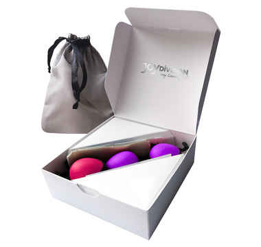 Náhled produktu Venušiny kuličky Joydivision Joyballs Secret Set, růžová a fialová s černou