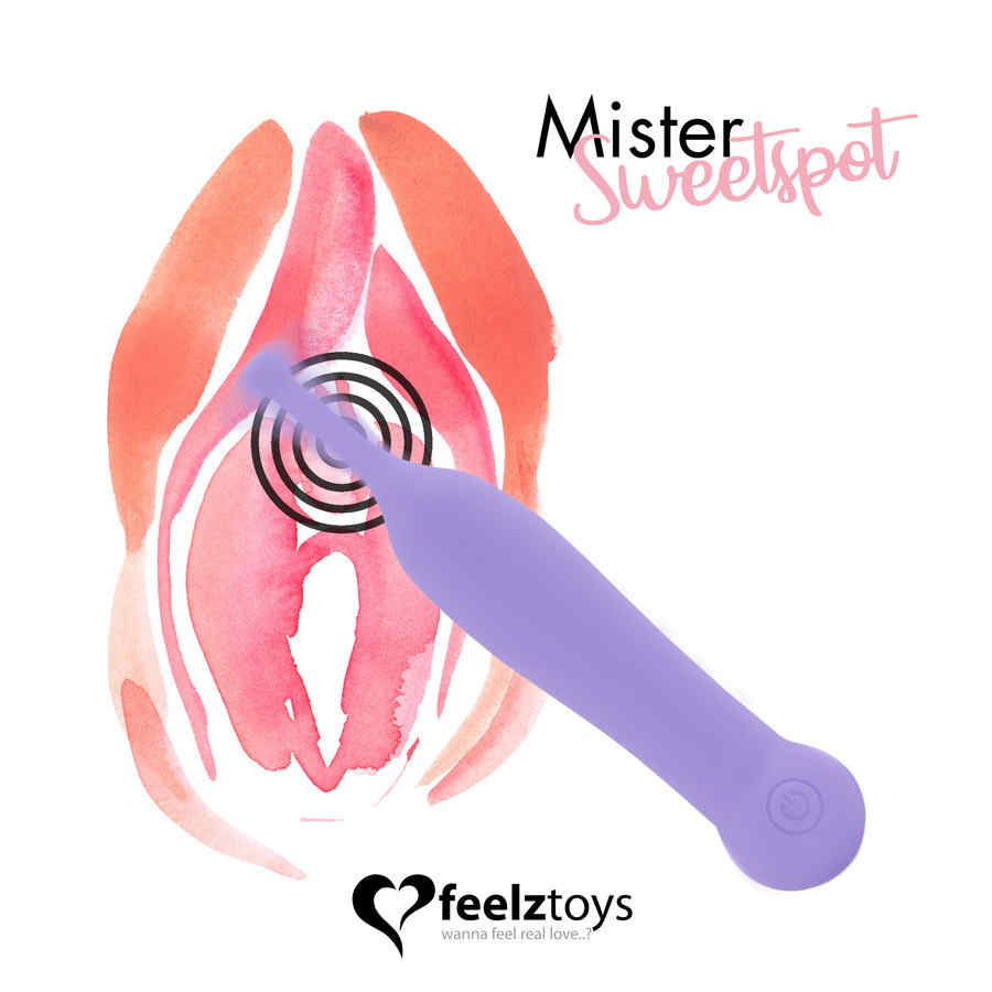 Náhled produktu Vibrátor na klitoris Feelztoys Mister Sweetspot, fialová