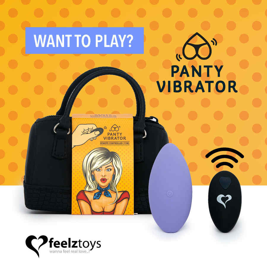 Náhled produktu Kalhotkový vibrátor na dálkové ovládání Feelztoys Panty Vibe, fialová