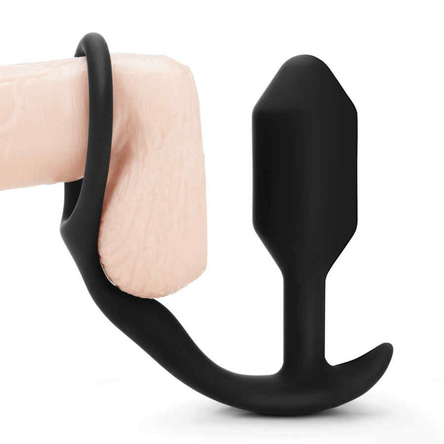 Náhled produktu Anální kolík s erekčním kroužkem B-Vibe Snug & Tug, černá
