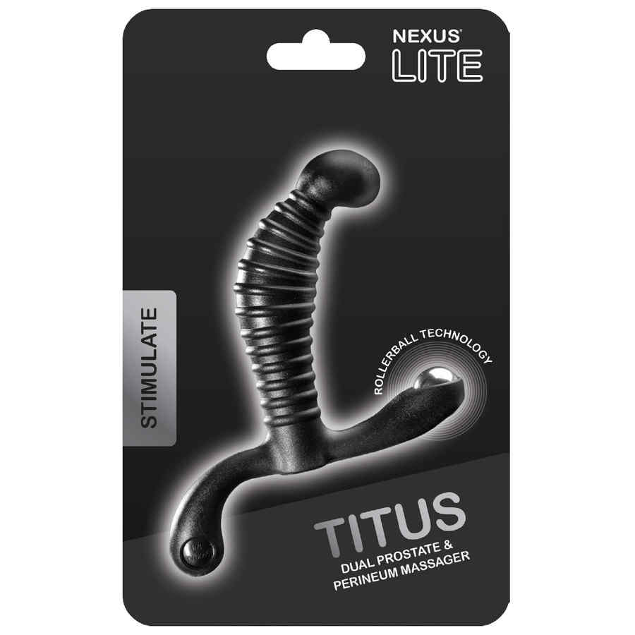 Náhled produktu Vroubkovaný stimulátor prostaty Nexus Titus, černá