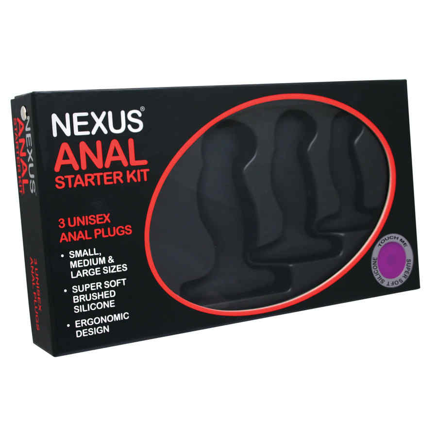 Náhled produktu Sada análních kolíků pro začátečníky Nexus Anal Starter Kit, 3 ks, černá