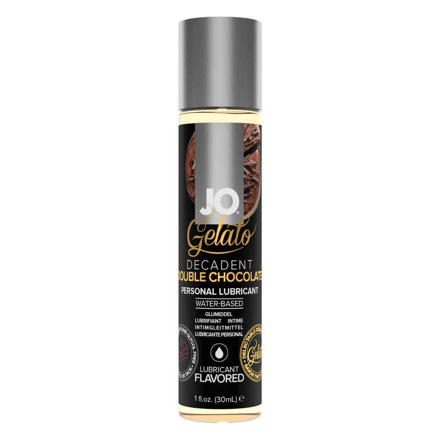 Náhled produktu Vodní lubrikační gel s příchutí System JO Gelato, 30 ml, Double Chocolate