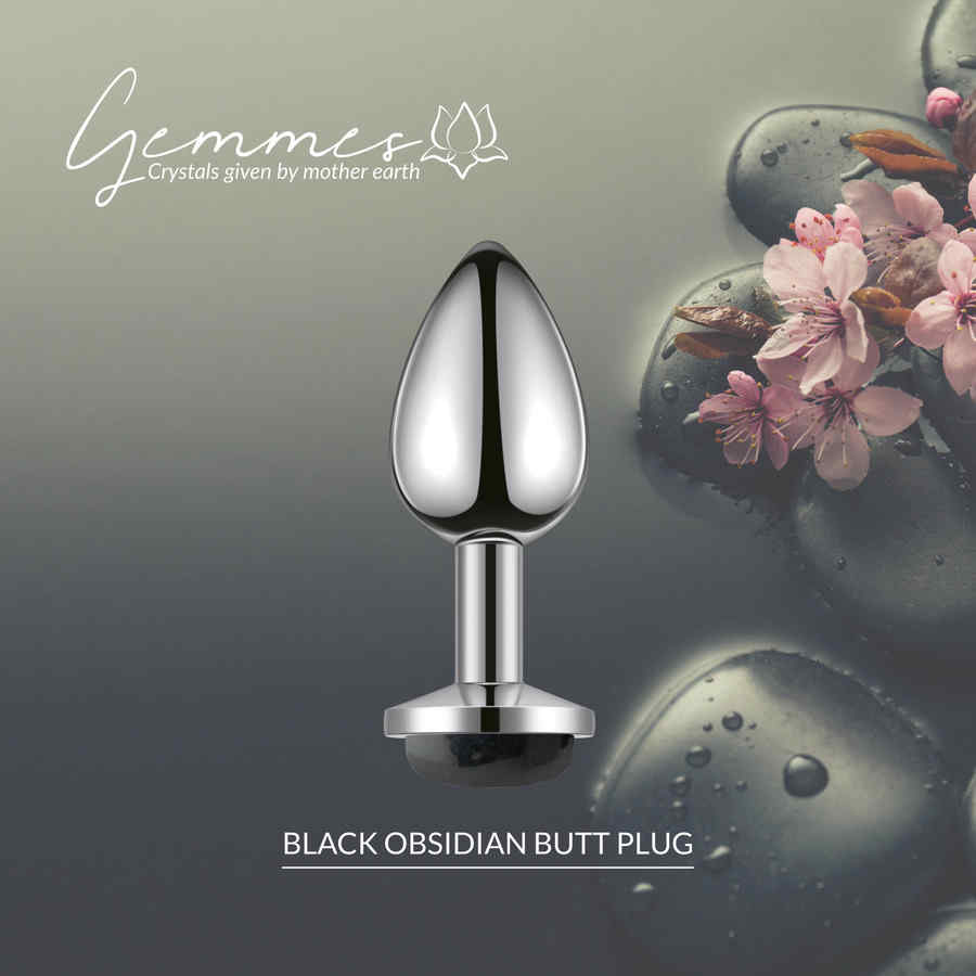 Náhled produktu La Gemmes - anální kolík zdobený obsidiánem