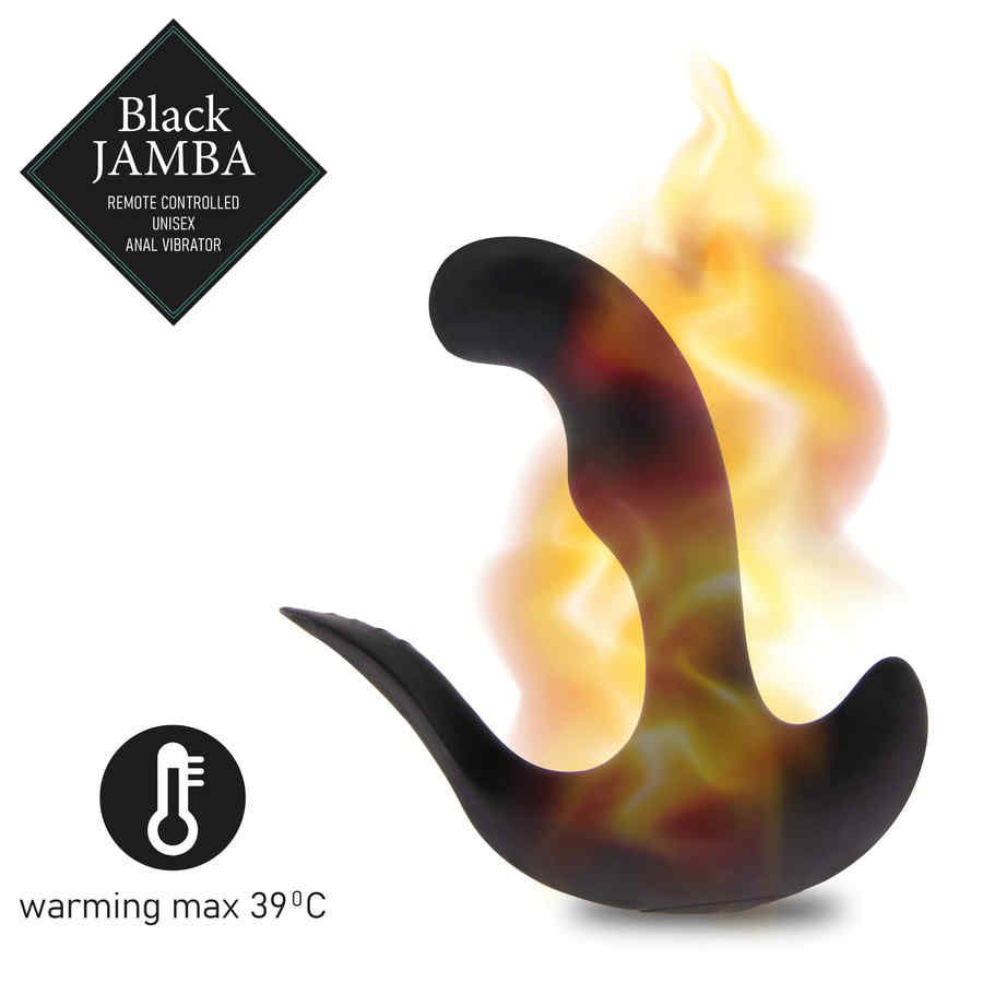 Náhled produktu Anální vibrátor s dálkovým ovládáním FeelzToys Black Jamba, černá