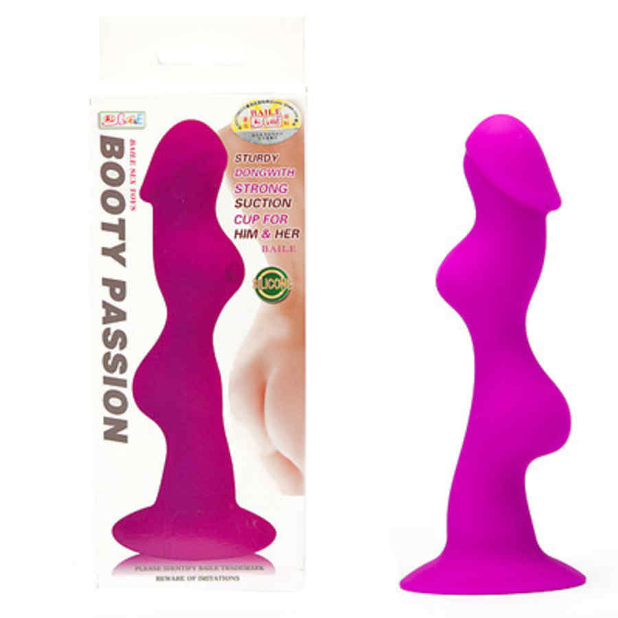 Náhled produktu Tvarovaný anální kolík s přísavkou Pretty Love Booty Passion Ergonomic, růžová