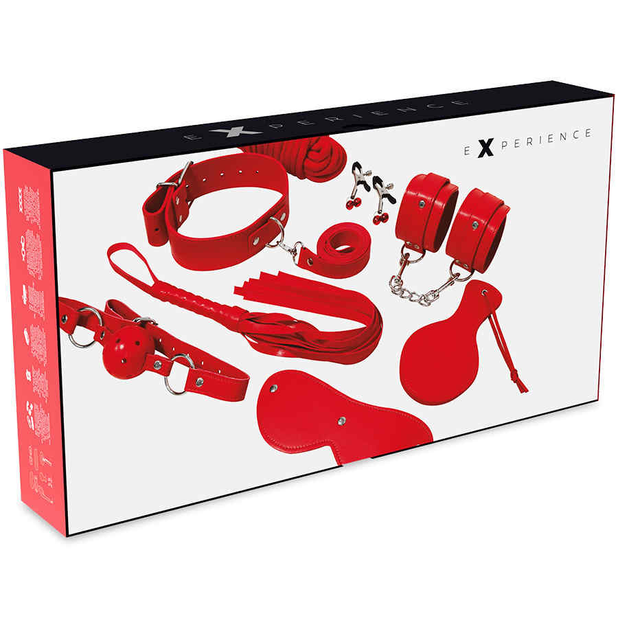 Náhled produktu Sada pro BDSM Experience BDSM Fetish kit, červená