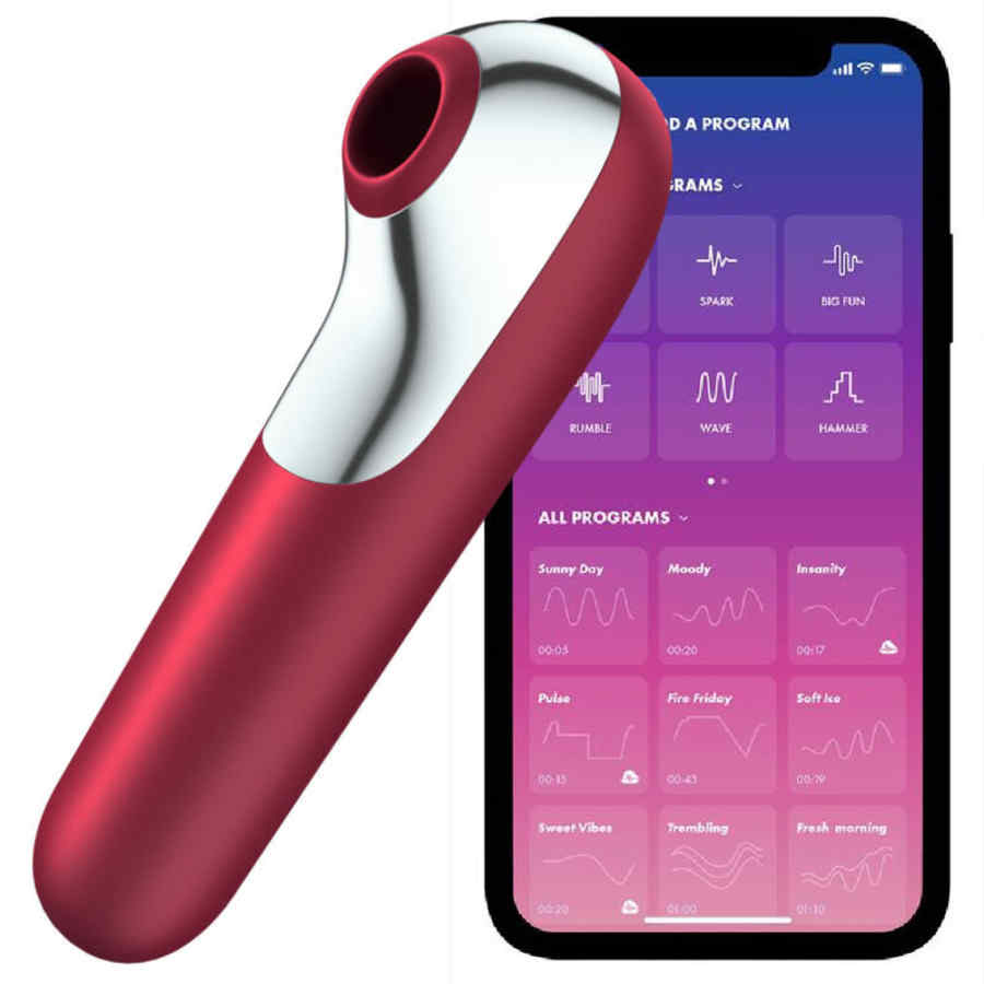 Náhled produktu Stimulátor klitorisu a bodu G Satisfyer Dual Love, červená