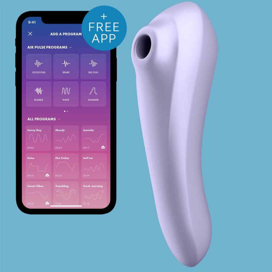 Náhled produktu 2v1 stimulátor klitorisu a vibrátor Satisfyer Dual Pleasure, fialová