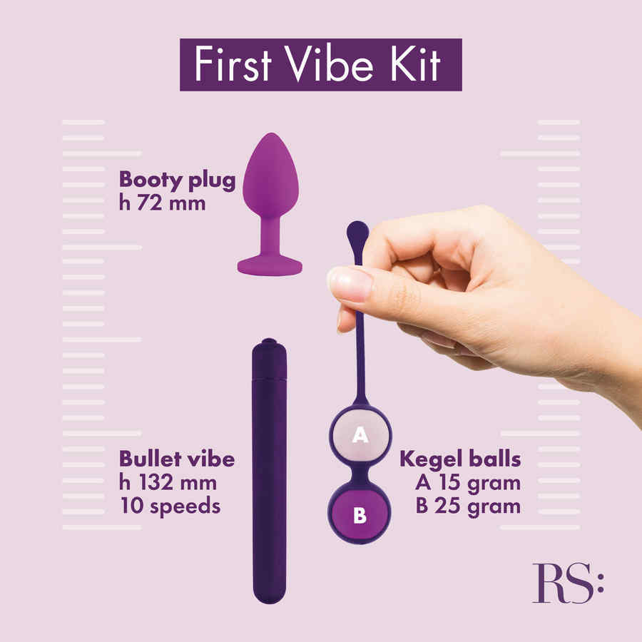 Náhled produktu Sada erotických pomůcek Rianne S Essentials First Vibe Kit, fialová