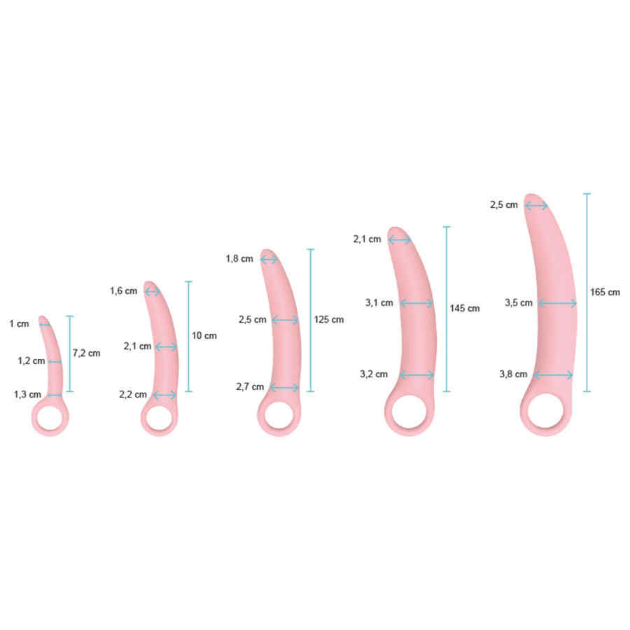 Náhled produktu Sada silikonových vaginálních dilatátorů Intimichic, 5 ks