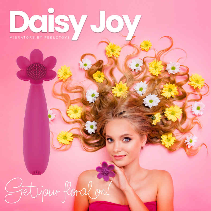 Náhled produktu Vibrátor na klitoris FeelzToys Daisy Joy Lay-On, růžová