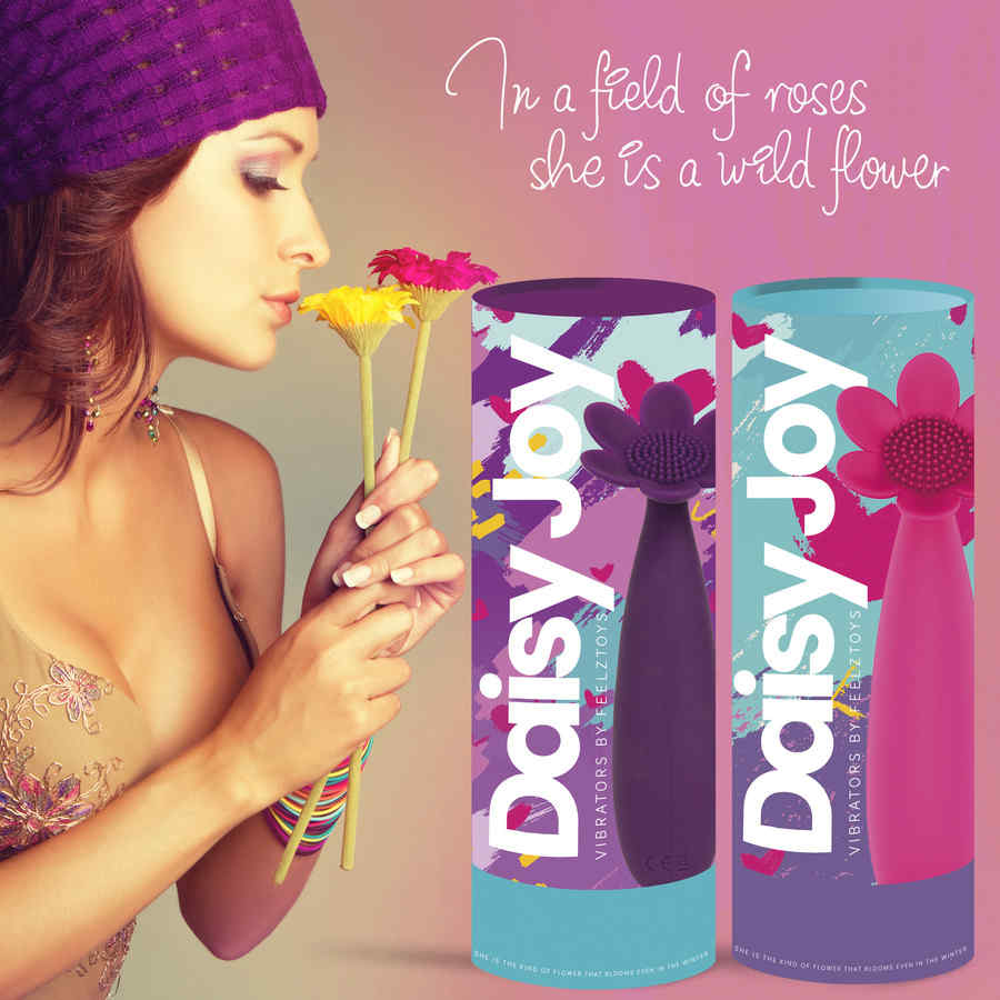 Náhled produktu Vibrátor na klitoris FeelzToys Daisy Joy Lay-On, růžová