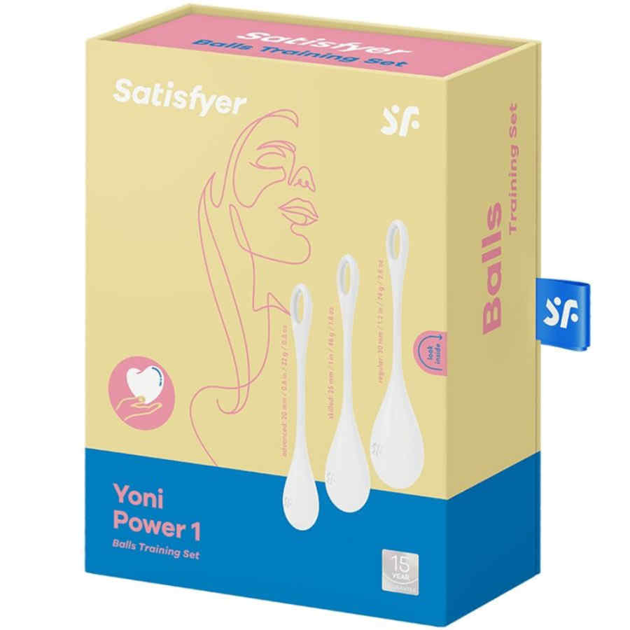 Náhled produktu Sada venušiných kuliček Satisfyer Yoni 1, bílá