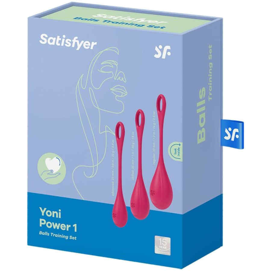 Náhled produktu Sada venušiných kuliček Satisfyer Yoni 1, červená