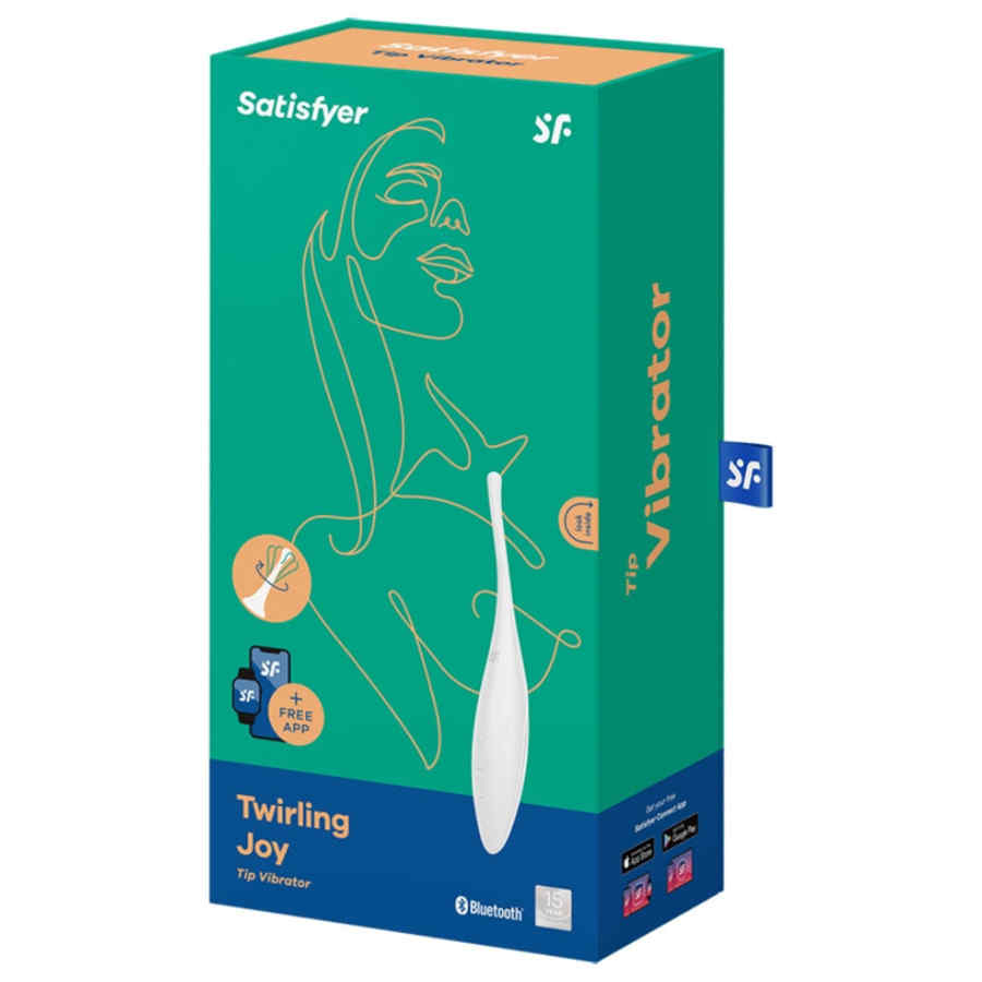 Náhled produktu Vibrátor na klitoris a jiné erotogenní zóny Satisfyer Twirling Joy, bílá