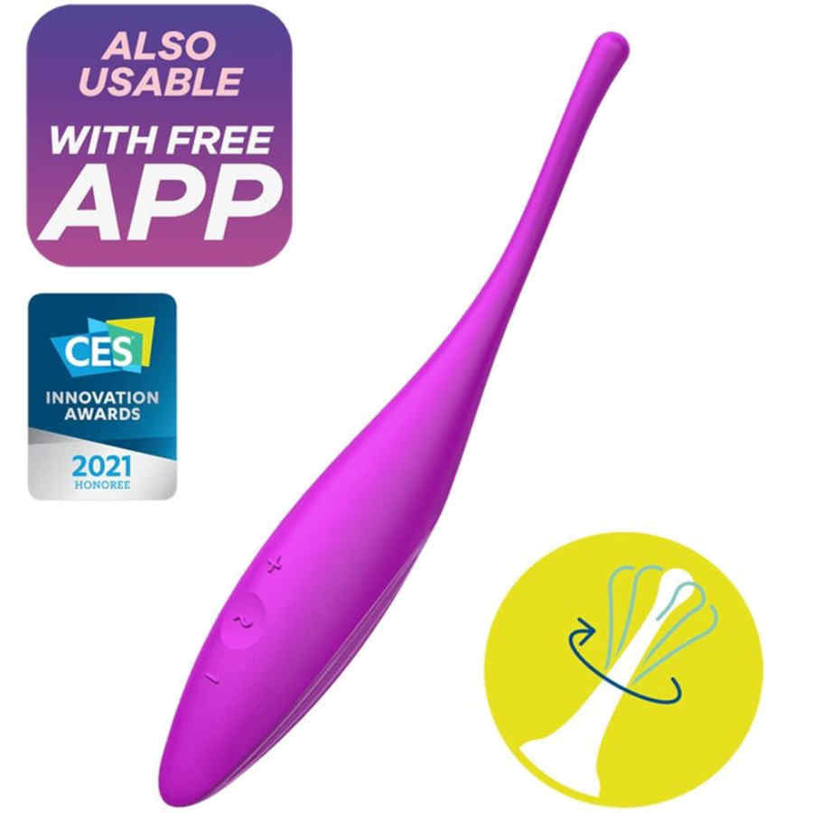 Náhled produktu Vibrátor na klitoris a jiné erotogenní zóny Satisfyer Twirling Joy, fialová