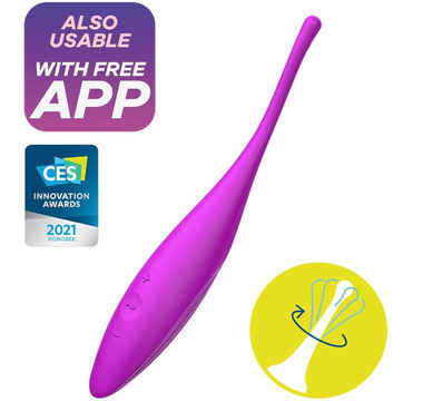 Náhled produktu Vibrátor na klitoris a jiné erotogenní zóny Satisfyer Twirling Joy, fialová