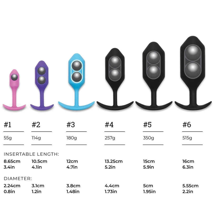 Náhled produktu Anální kolík B-Vibe Snug Plug 6, černá