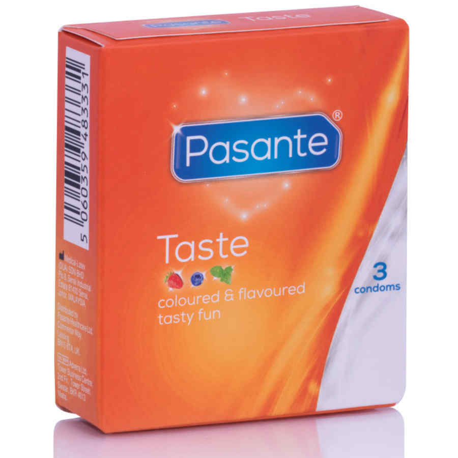 Náhled produktu Ochucené kondomy Pasante Taste, 3ks