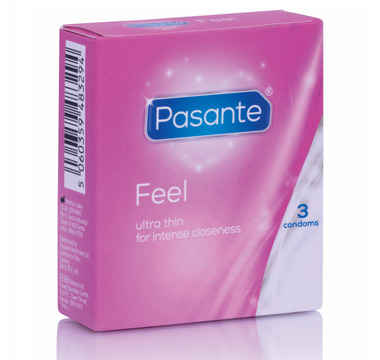 Náhled produktu Ultra tenké kondomy Pasante Feel, 3 ks