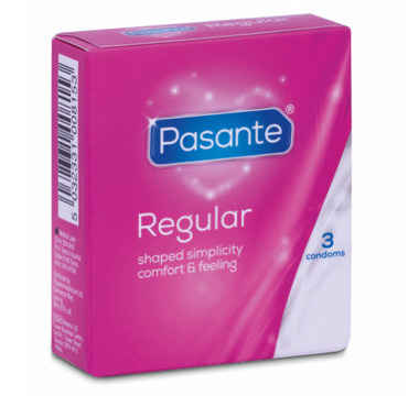 Náhled produktu Tvarované kondomy Pasante Regular, 3 ks