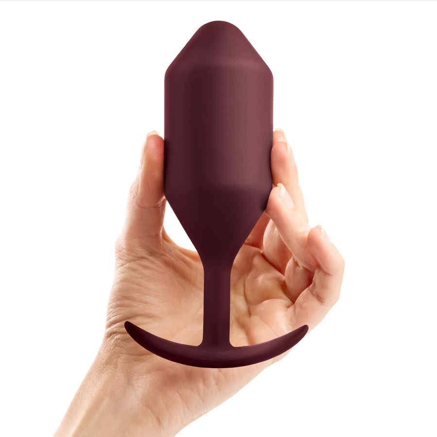 Náhled produktu Anální kolík B-Vibe Snug Plug 5, tmavě červená