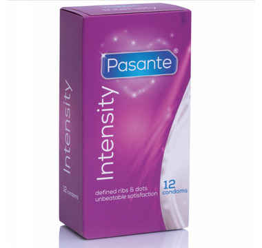 Náhled produktu Vroubkované kondomy Pasante Intensity, 12 ks