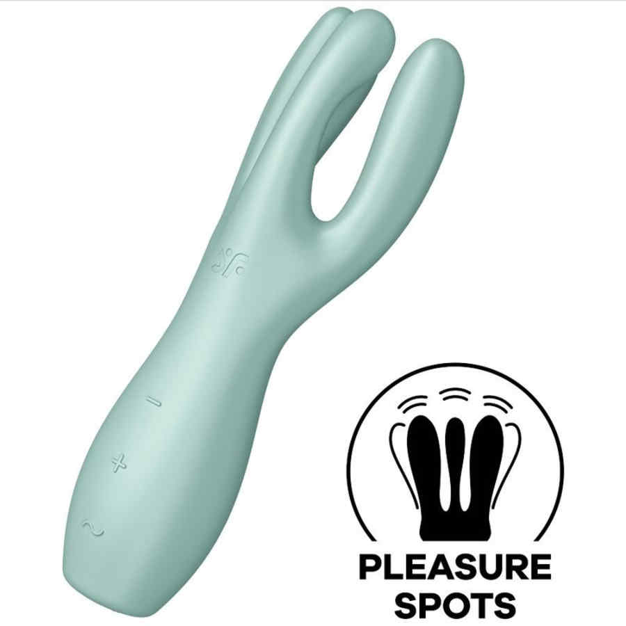 Náhled produktu Vibrační stimulátor Satisfyer Threesome 3, mint