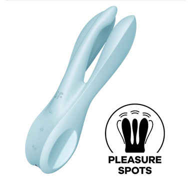 Náhled produktu Vibrační stimulátor Satisfyer Threesome 1 Threesome 1, modrá