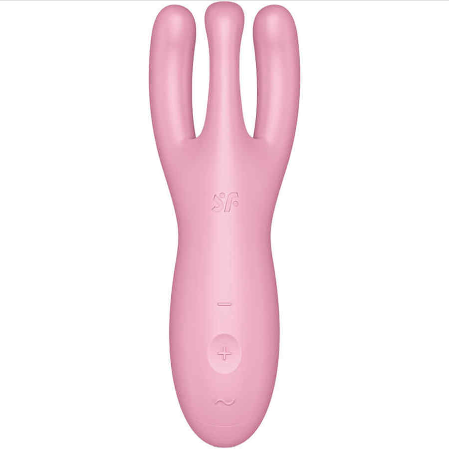 Náhled produktu Vibrační stimulátor s mobilní aplikací Satisfyer Threesom 4, růžová