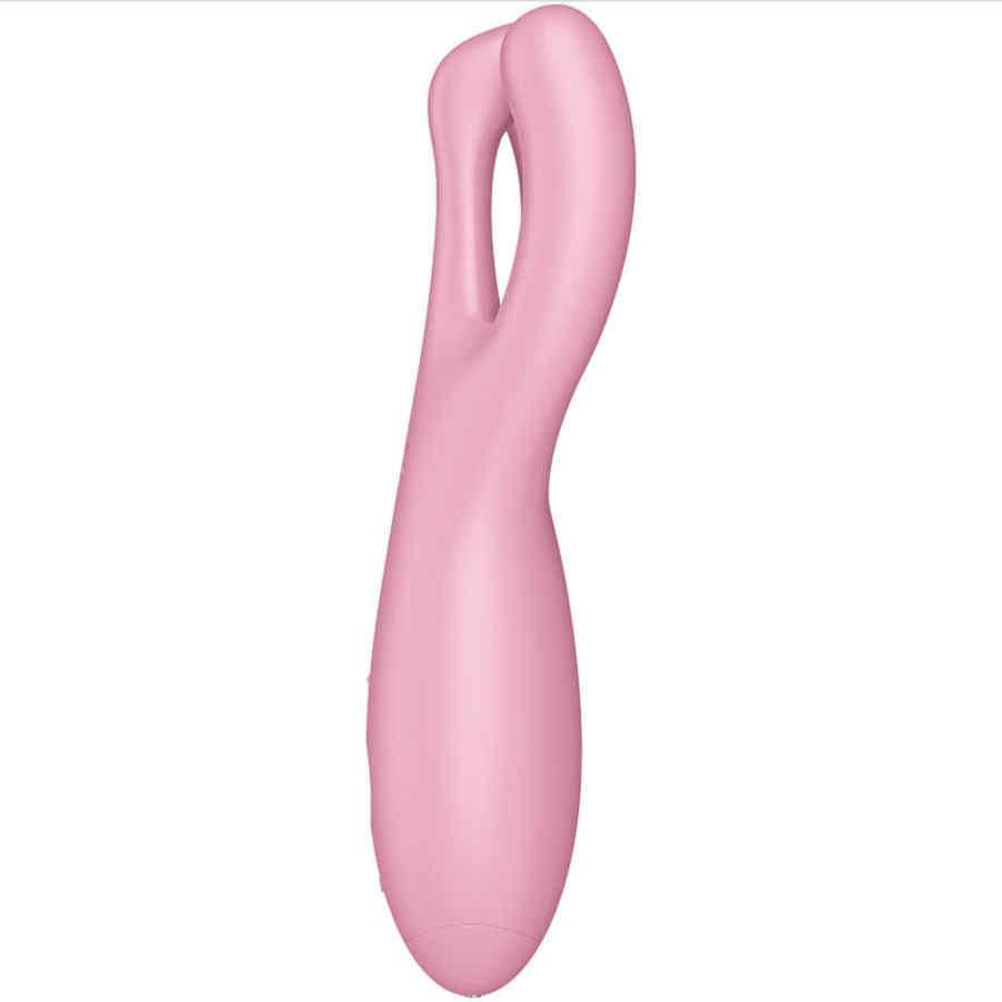 Náhled produktu Vibrační stimulátor s mobilní aplikací Satisfyer Threesom 4, růžová