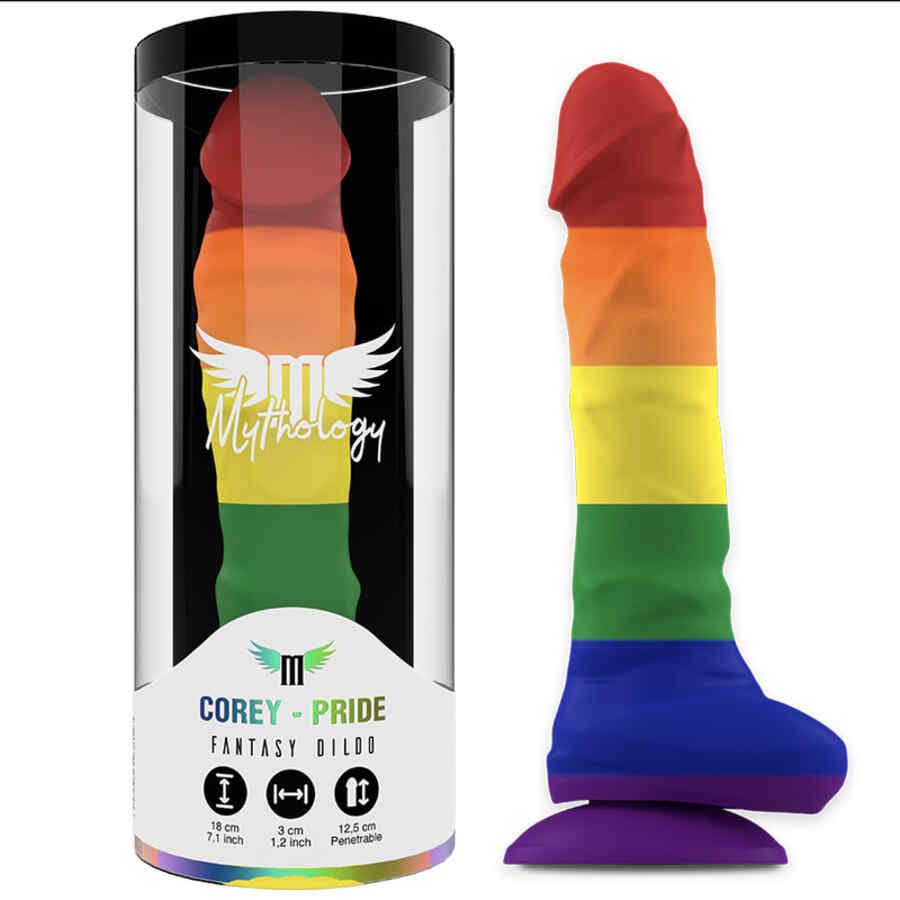 Náhled produktu Realistické dildo s přísavkou Mythology Corey Pride, vel. M