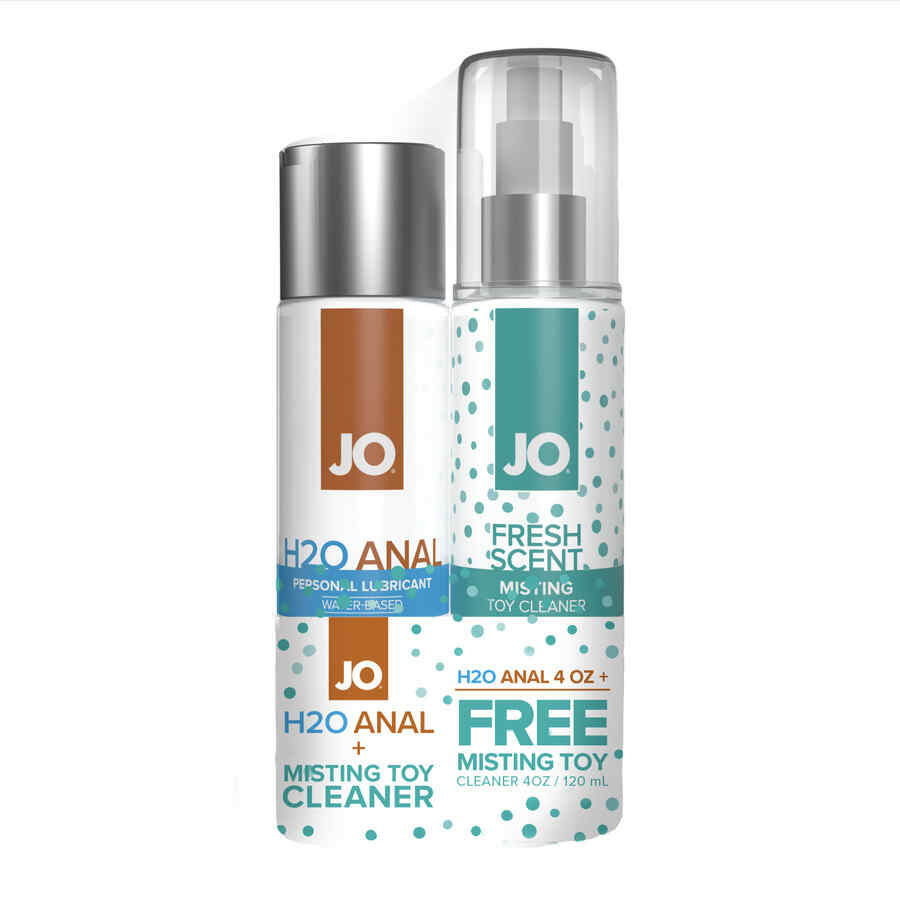 Náhled produktu Vodní lubrikant pro anální hrátky System Jo Anal H2O, 120 ml, + Toy Cleaner 120 ml zdarma - exp. 4/25