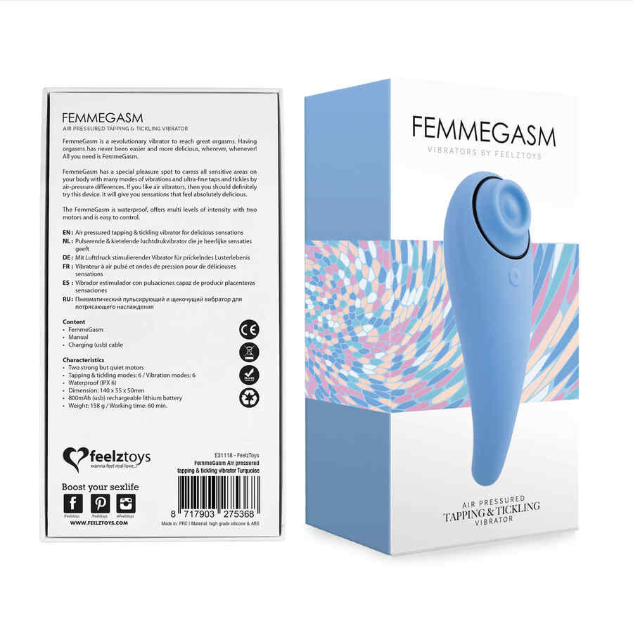 Náhled produktu Vibrátor FeelzToys FemmeGasm, modrá