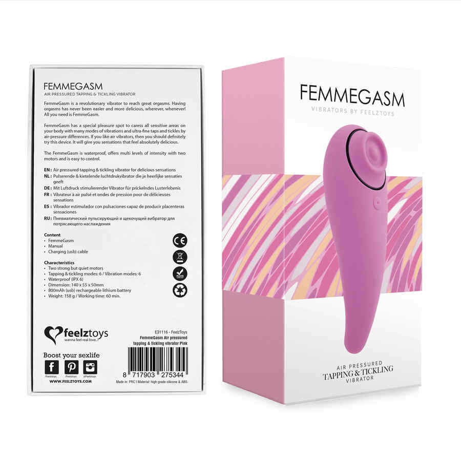 Náhled produktu Vibrátor FeelzToys FemmeGasm, růžová