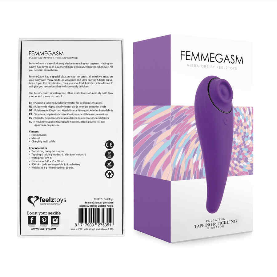 Náhled produktu Vibrátor FeelzToys FemmeGasm, fialová