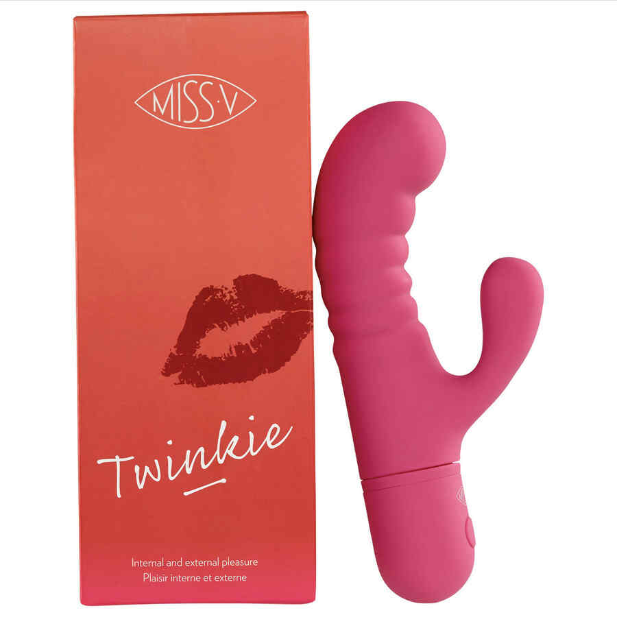 Náhled produktu Rabbit vibrátor Miss V Twinkie, růžová