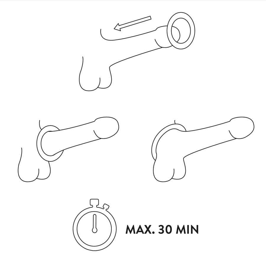 Náhled produktu Vibrační kroužek MOQQA Tide, Blackberry